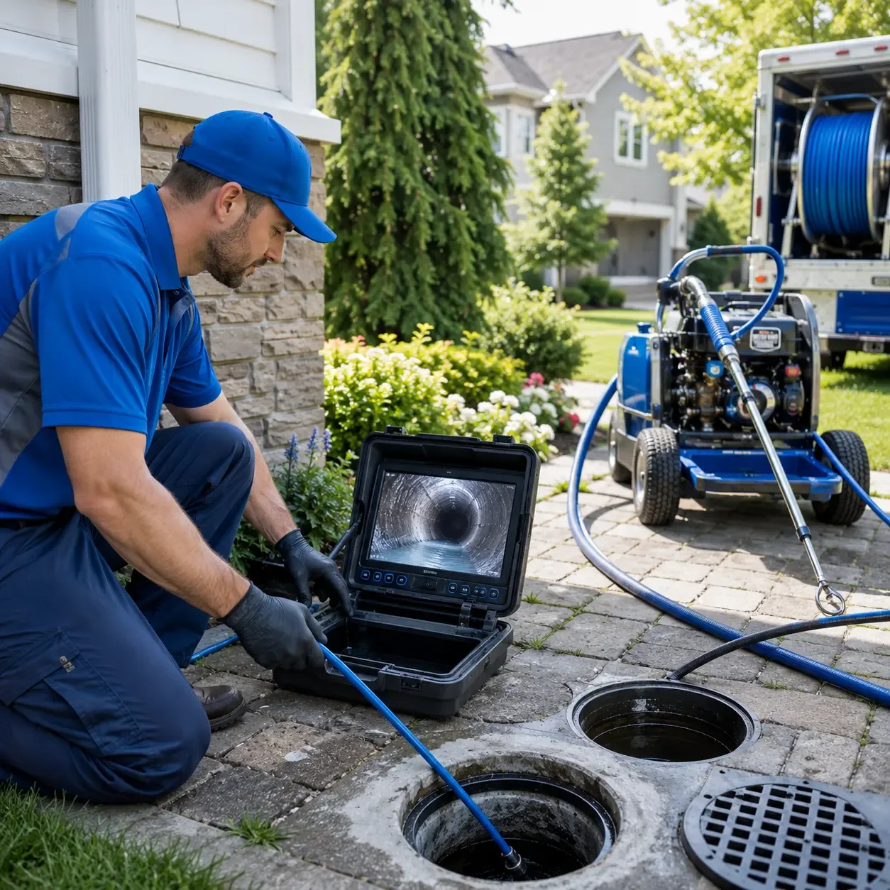Outdoor drain cleaning professionals serving Simms, TX