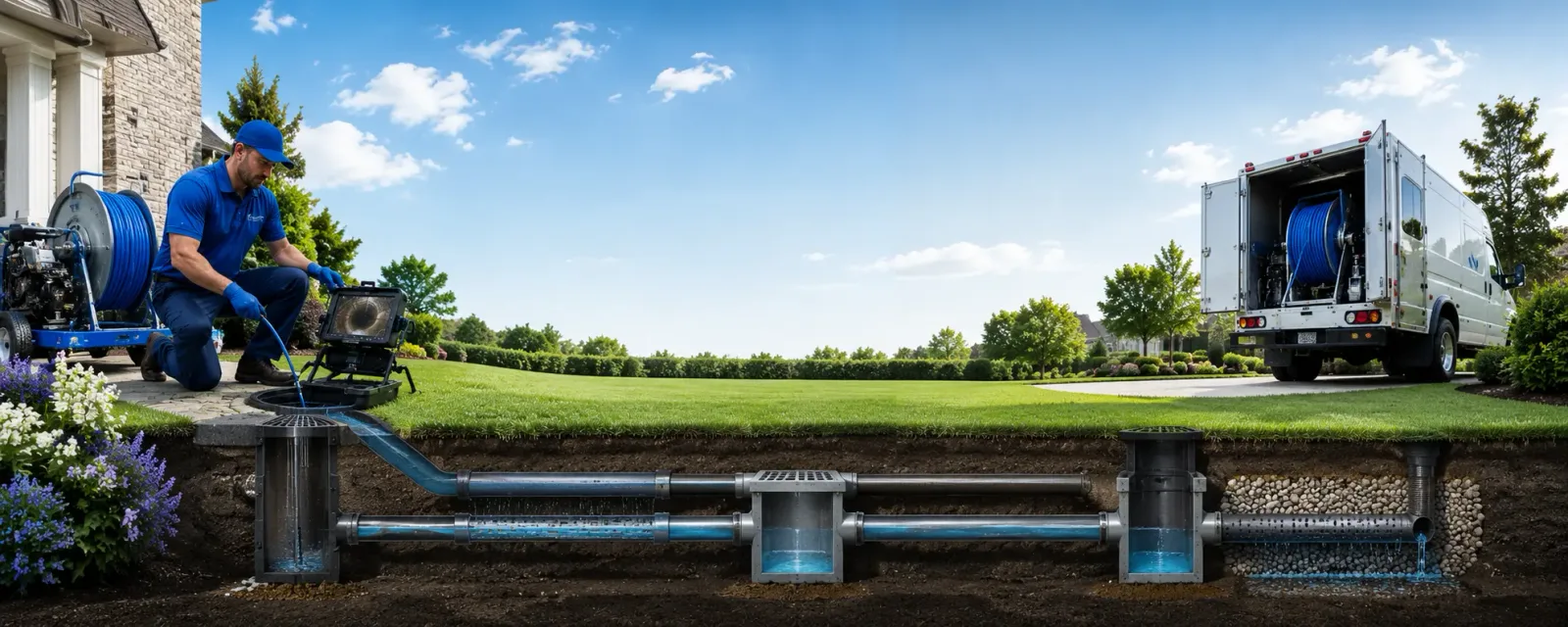 Outdoor drain cleaning information for Simms, TX