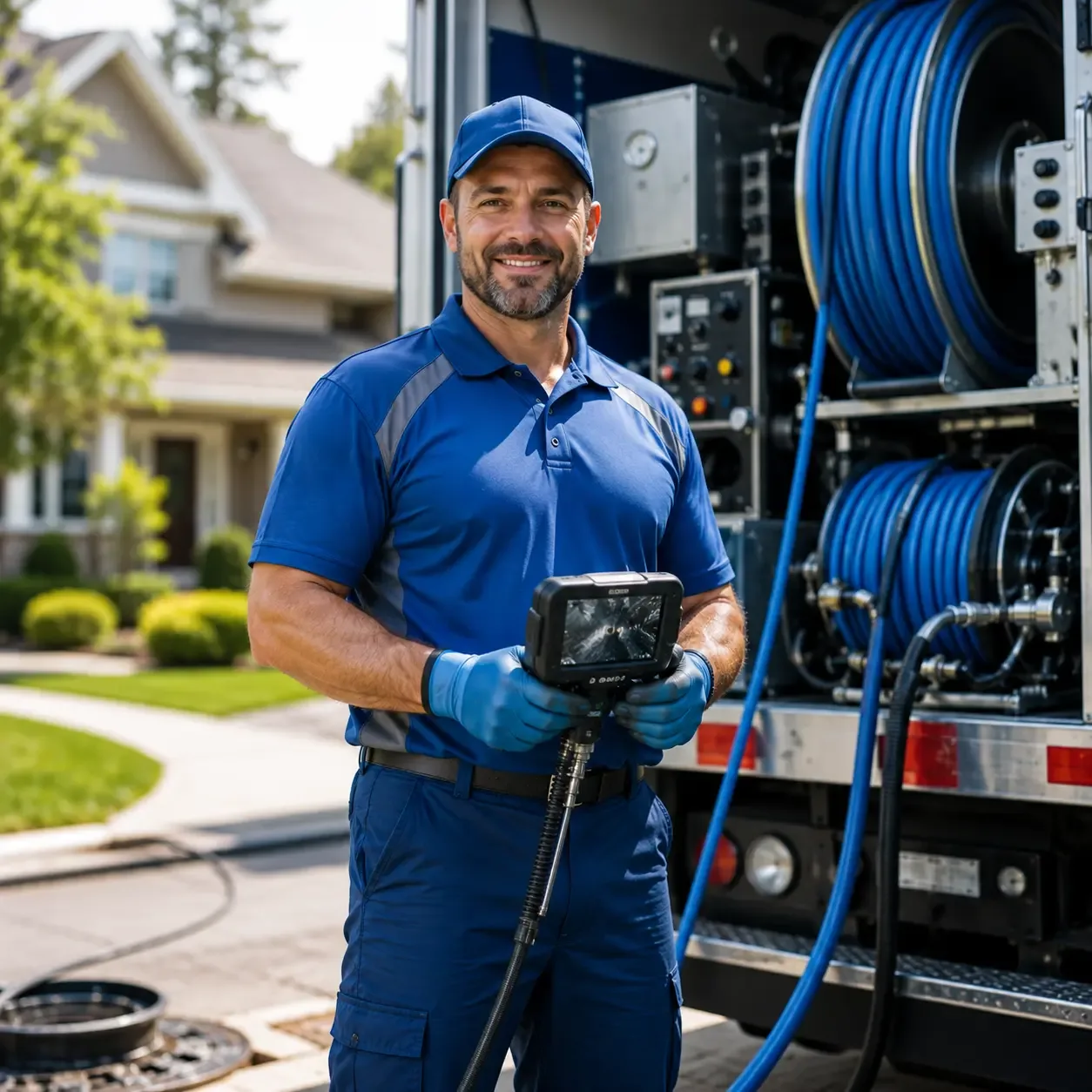 Local outdoor drain cleaning specialists in Simms, TX